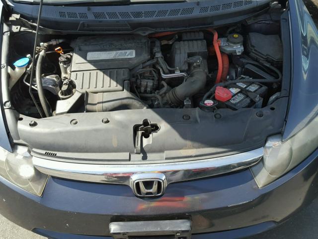 JHMFA36266S024526 - 2006 HONDA CIVIC HYBR BLUE photo 7