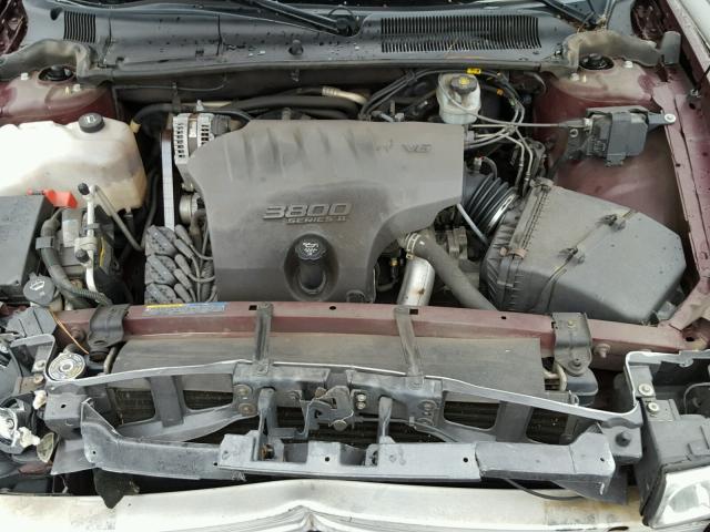 1G4HP52K65U200113 - 2005 BUICK LESABRE CU BURGUNDY photo 7