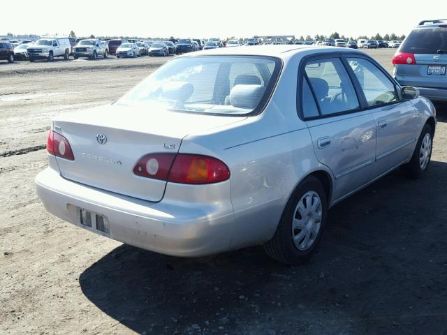 1NXBR12E01Z543741 - 2001 TOYOTA COROLLA CE WHITE photo 4