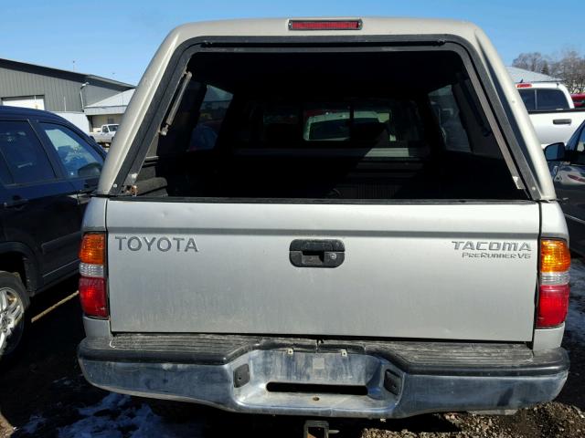 5TESN92N04Z307441 - 2004 TOYOTA TACOMA XTR SILVER photo 9