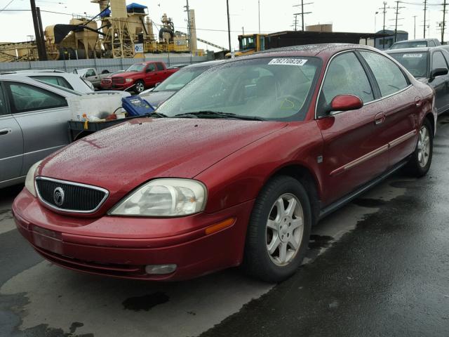 1MEFM55S8YA624333 - 2000 MERCURY SABLE LS P RED photo 2