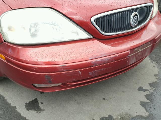 1MEFM55S8YA624333 - 2000 MERCURY SABLE LS P RED photo 9