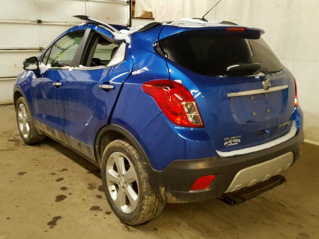 KL4CJFSB4FB045820 - 2015 BUICK ENCORE CON BLUE photo 3