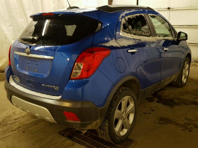 KL4CJFSB4FB045820 - 2015 BUICK ENCORE CON BLUE photo 4