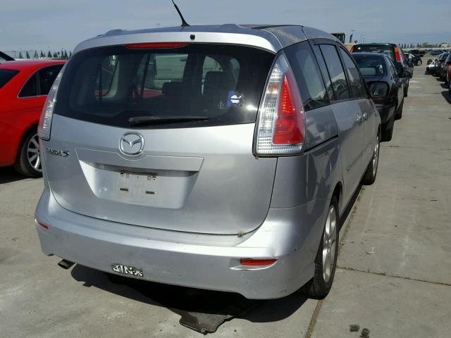 JM1CR29L780301422 - 2008 MAZDA 5 SILVER photo 4