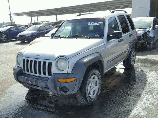 1J4GL48K72W290427 - 2002 JEEP LIBERTY SP SILVER photo 2