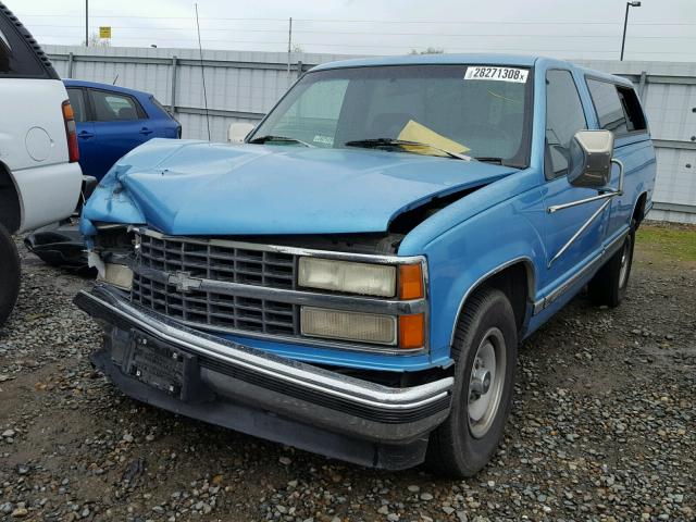 1GCFC24H9PE178581 - 1993 CHEVROLET GMT-400 C2 BLUE photo 2