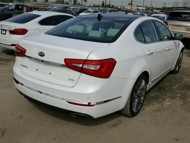 KNALN4D75F5195681 - 2015 KIA CADENZA PR WHITE photo 4