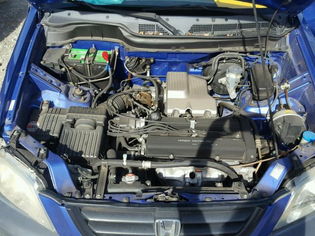 JHLRD18461C039154 - 2001 HONDA CR-V LX BLUE photo 7