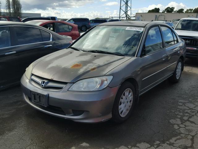 2HGES15584H558000 - 2004 HONDA CIVIC LX SILVER photo 2