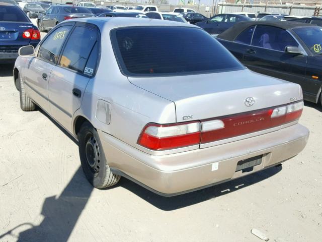 1NXBB02E0VZ660806 - 1997 TOYOTA COROLLA DX GOLD photo 3