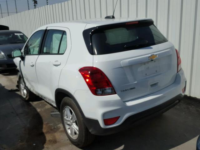 KL7CJNSB4HB112383 - 2017 CHEVROLET TRAX LS WHITE photo 3