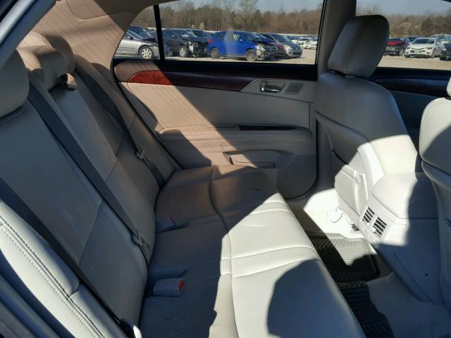 4T1BK3DB1CU445579 - 2012 TOYOTA AVALON BAS BLACK photo 6