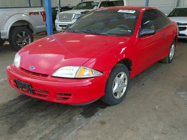 1G1JC1241Y7317542 - 2000 CHEVROLET CAVALIER RED photo 2