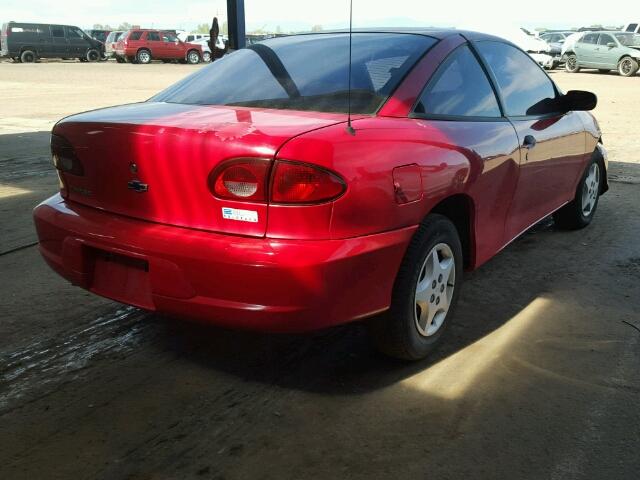 1G1JC1241Y7317542 - 2000 CHEVROLET CAVALIER RED photo 4