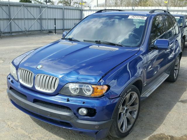 5UXFA93556LE84453 - 2006 BMW X5 4.8IS BLUE photo 2