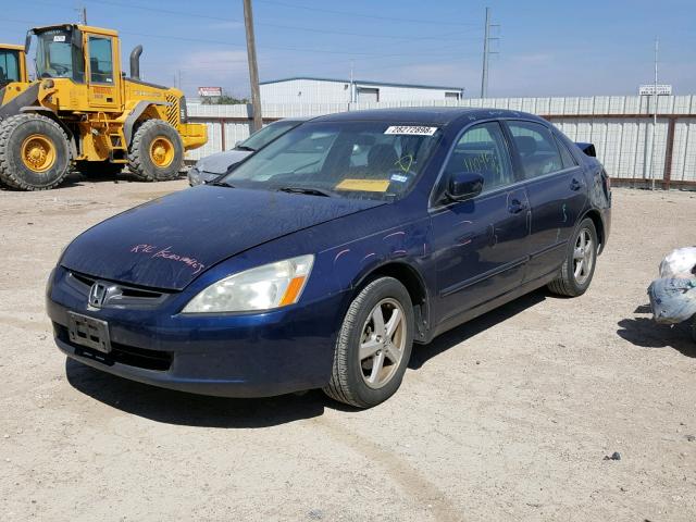 1HGCM56895A072412 - 2005 HONDA ACCORD EX BLUE photo 2