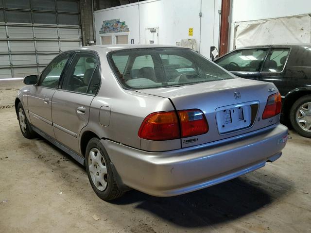 1HGEJ8544YL021975 - 2000 HONDA CIVIC EX BEIGE photo 3