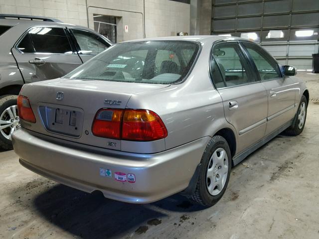 1HGEJ8544YL021975 - 2000 HONDA CIVIC EX BEIGE photo 4