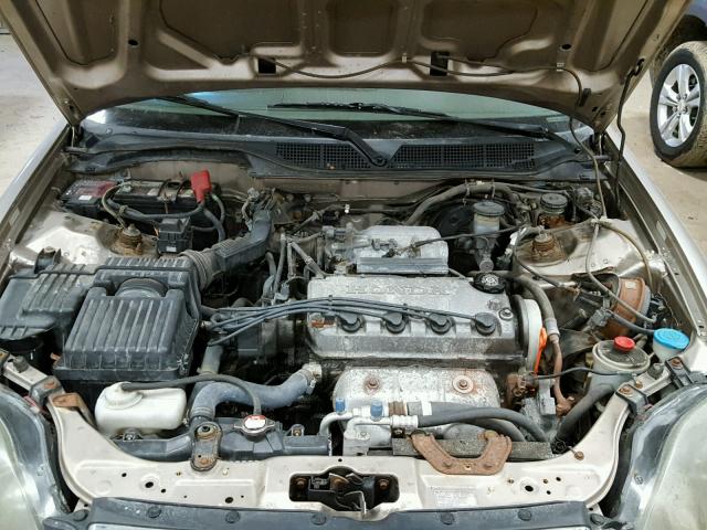 1HGEJ8544YL021975 - 2000 HONDA CIVIC EX BEIGE photo 7