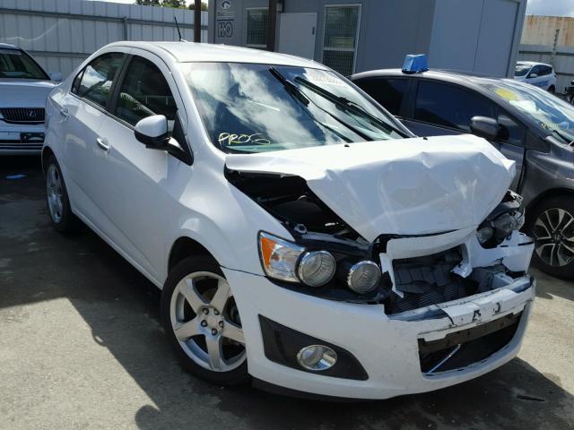 1G1JE5SH2D4107600 - 2013 CHEVROLET SONIC LTZ WHITE photo 1