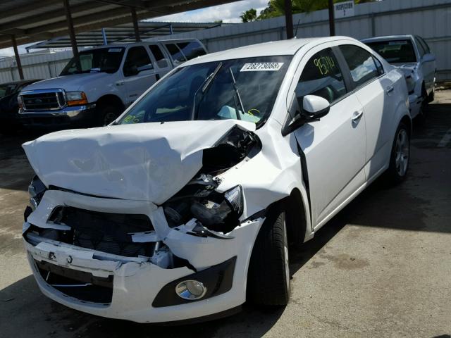 1G1JE5SH2D4107600 - 2013 CHEVROLET SONIC LTZ WHITE photo 2