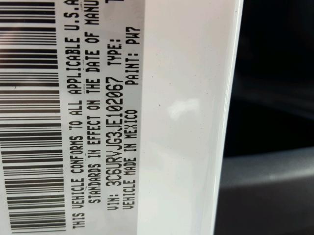 3C6URVJG3JE102067 - 2018 RAM PROMASTER 白色 照片 10