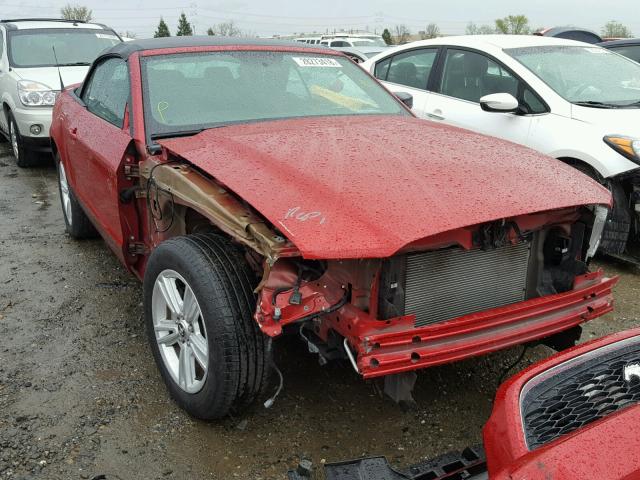 1ZVBP8EM1D5276613 - 2013 FORD MUSTANG RED photo 1