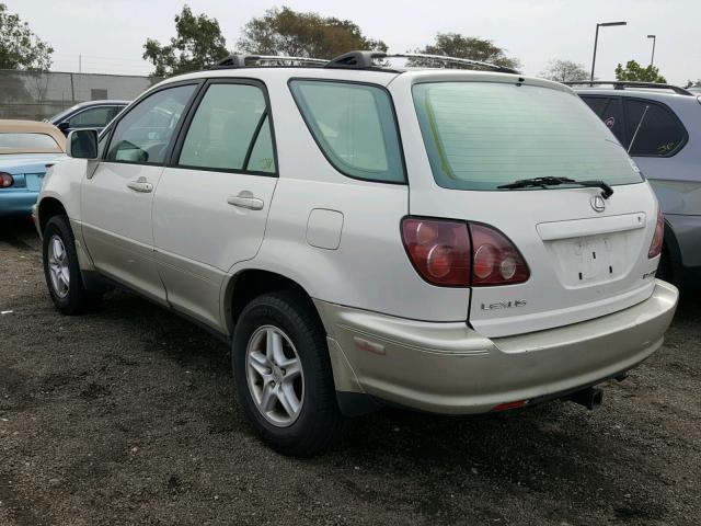 JT6GF10U3X0044453 - 1999 LEXUS RX 300 WHITE photo 3