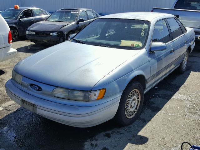 1FACP524XNG137229 - 1992 FORD TAURUS GL BLUE photo 2