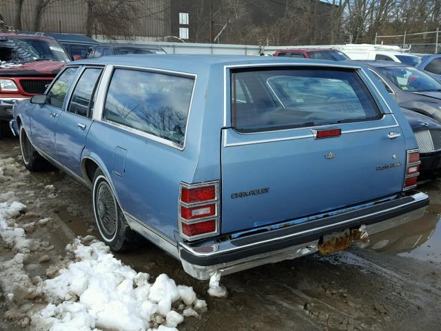 1G1BN81Y7JR206371 - 1988 CHEVROLET CAPRICE CL BLUE photo 3