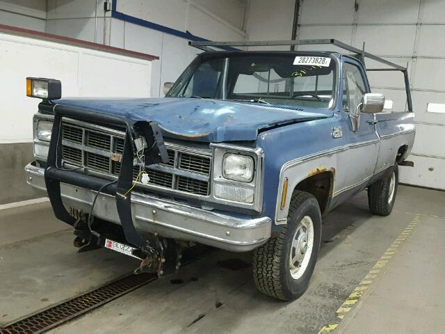 TKX24A1549406 - 1980 GMC PICK UP BLUE photo 2