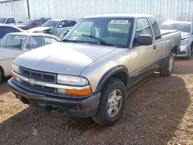 1GCDT19X1X8117581 - 1999 CHEVROLET S TRUCK S1 BROWN photo 2