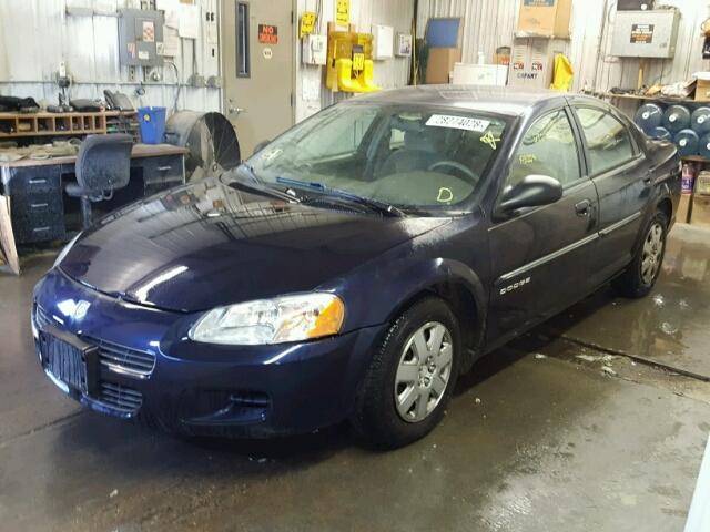 1B3EJ46X61N599989 - 2001 DODGE STRATUS SE BLUE photo 2