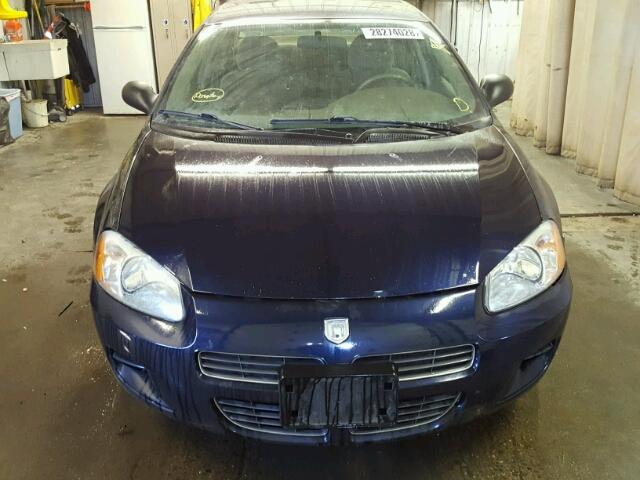 1B3EJ46X61N599989 - 2001 DODGE STRATUS SE BLUE photo 9