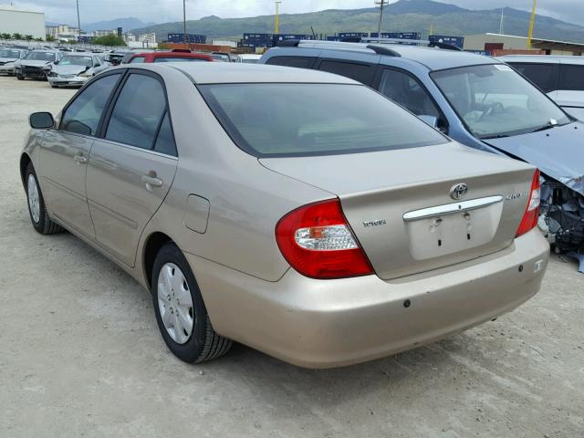 JTDBE30K140284046 - 2004 TOYOTA CAMRY LE TAN photo 3