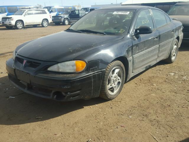 1G2NW52E42M608341 - 2002 PONTIAC GRAND AM G BLACK photo 2