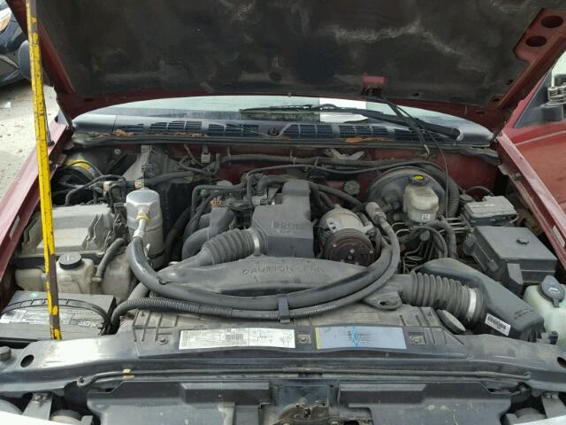 1GCCS145928142936 - 2002 CHEVROLET S TRUCK S1 RED photo 7