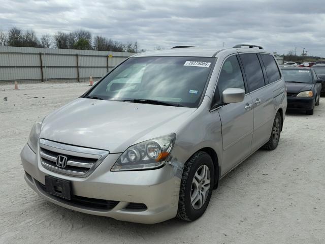 5FNRL384X6B460302 - 2006 HONDA ODYSSEY EX GRAY photo 2