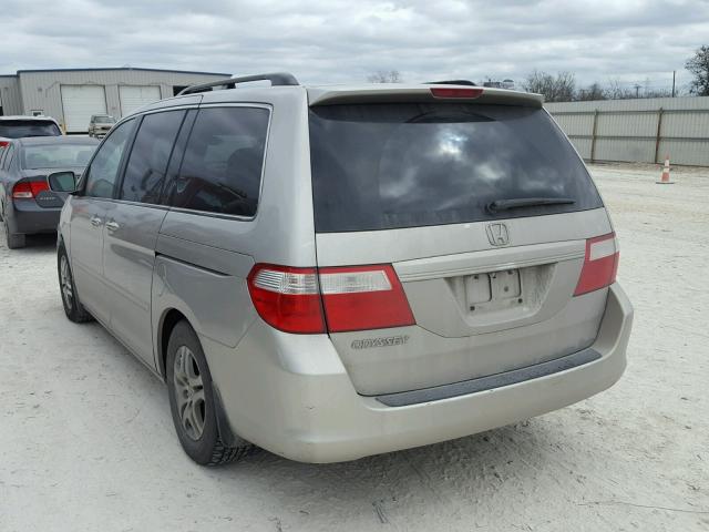 5FNRL384X6B460302 - 2006 HONDA ODYSSEY EX GRAY photo 3