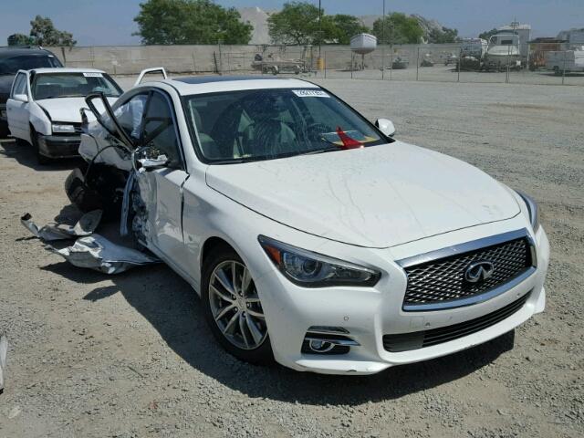 JN1BV7AP1FM349266 - 2015 INFINITI Q50 BASE Blanco foto 1