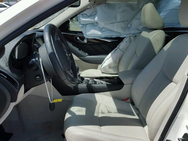 JN1BV7AP1FM349266 - 2015 INFINITI Q50 BASE Blanco foto 5