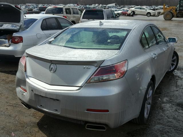 19UUA8F5XDA005983 - 2013 ACURA TL TECH SILVER photo 4