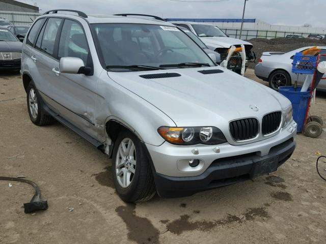 5UXFA135X5LU46603 - 2005 BMW X5 3.0I SILVER photo 1