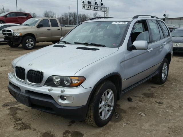 5UXFA135X5LU46603 - 2005 BMW X5 3.0I SILVER photo 2