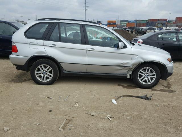 5UXFA135X5LU46603 - 2005 BMW X5 3.0I SILVER photo 9