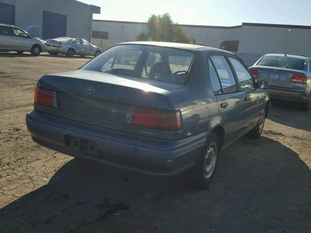 JT2EL43T7P0372710 - 1993 TOYOTA TERCEL DX GREEN photo 4