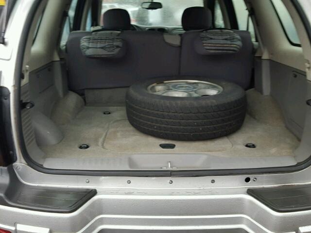 1GNDS13S172287224 - 2007 CHEVROLET TRAILBLAZE SILVER photo 9