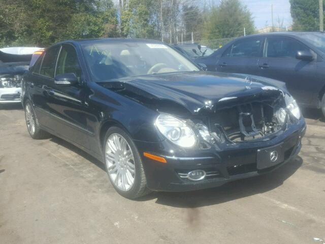 WDBUF56X68B268180 - 2008 MERCEDES-BENZ E 350 BLACK photo 1