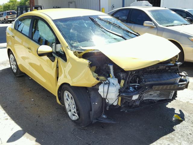 KNADM4A34G6588303 - 2016 KIA RIO LX YELLOW photo 1